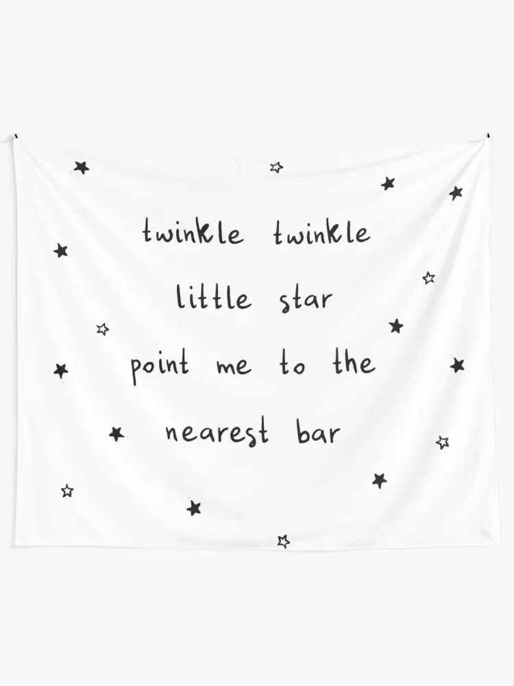 Twinkle Twinkle Little Star Point Me To The Nearest Bar Tapestry Room Decor For Girls Japanese Room Decor Tapestry