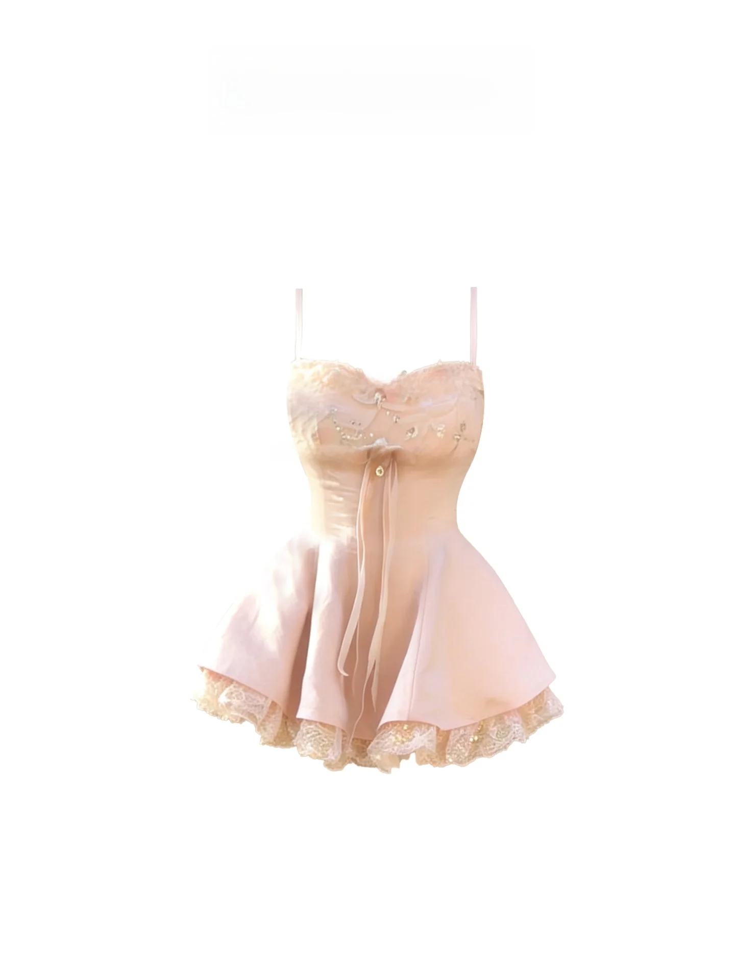 

Летнее женское платье-сарафан A-силуэта с кружевными вставками для полных женщин, повседневное