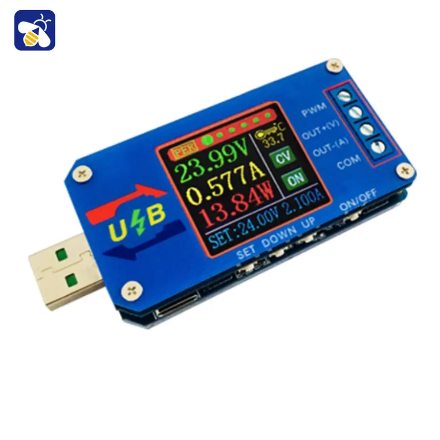 CNC USB Lift Voltage Power Supply Constant Voltage Constant Current 5v to 12v Voltmeter Ammeter Coulomb Meter PWM Generator