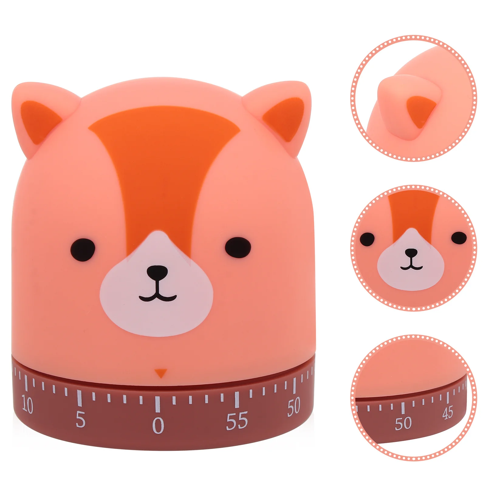 

1pc Cartoon Fox Kitchen Mechanical No Multipurpose Cooking Learning Fitness Timer Device Home Cooking Timer
