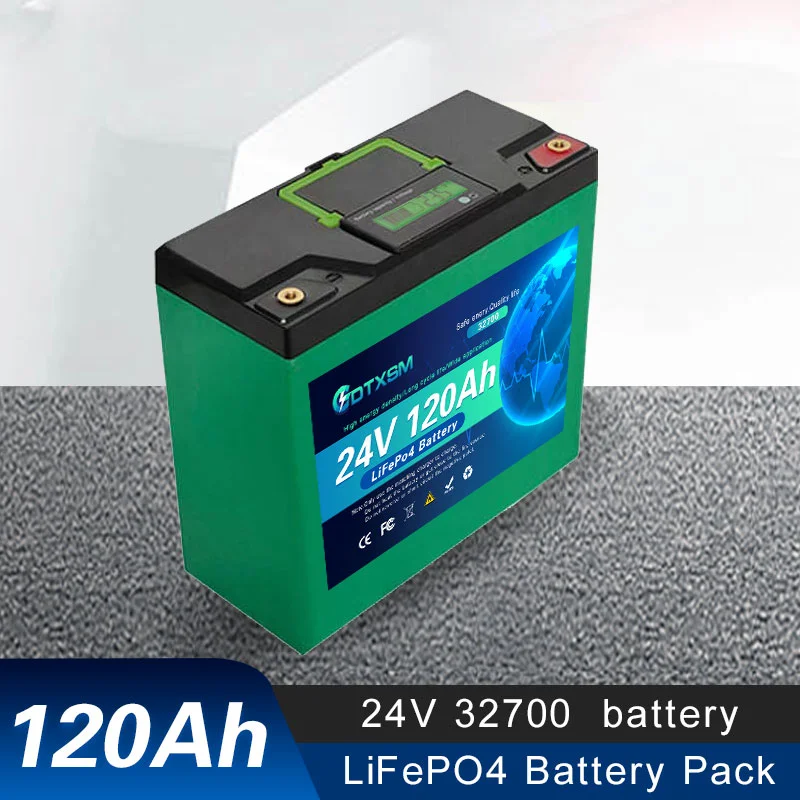 

32700 24V 150A 200Ah lithium iron phosphate battery Built-in 100A BMS,for Solar Marine Overland Off-Grid LiFePo4 Battery