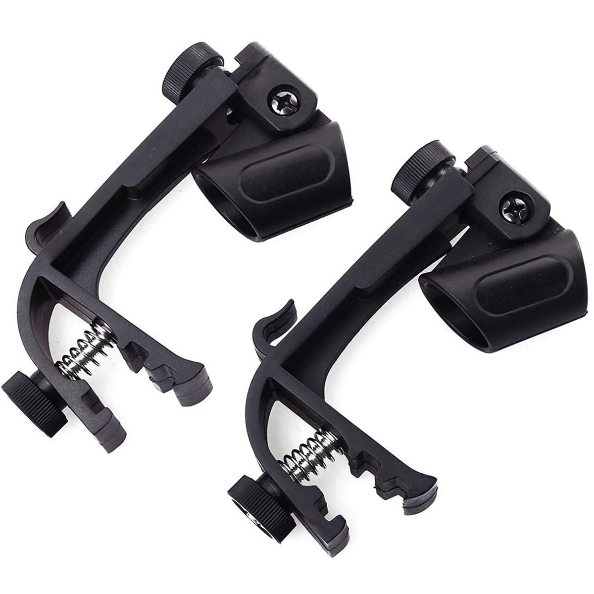 

2Pcs Microphone Clamps Holder Durable Reusable Anti Slip Base for All Kinds of Drums and Percussion Adjustable Clip