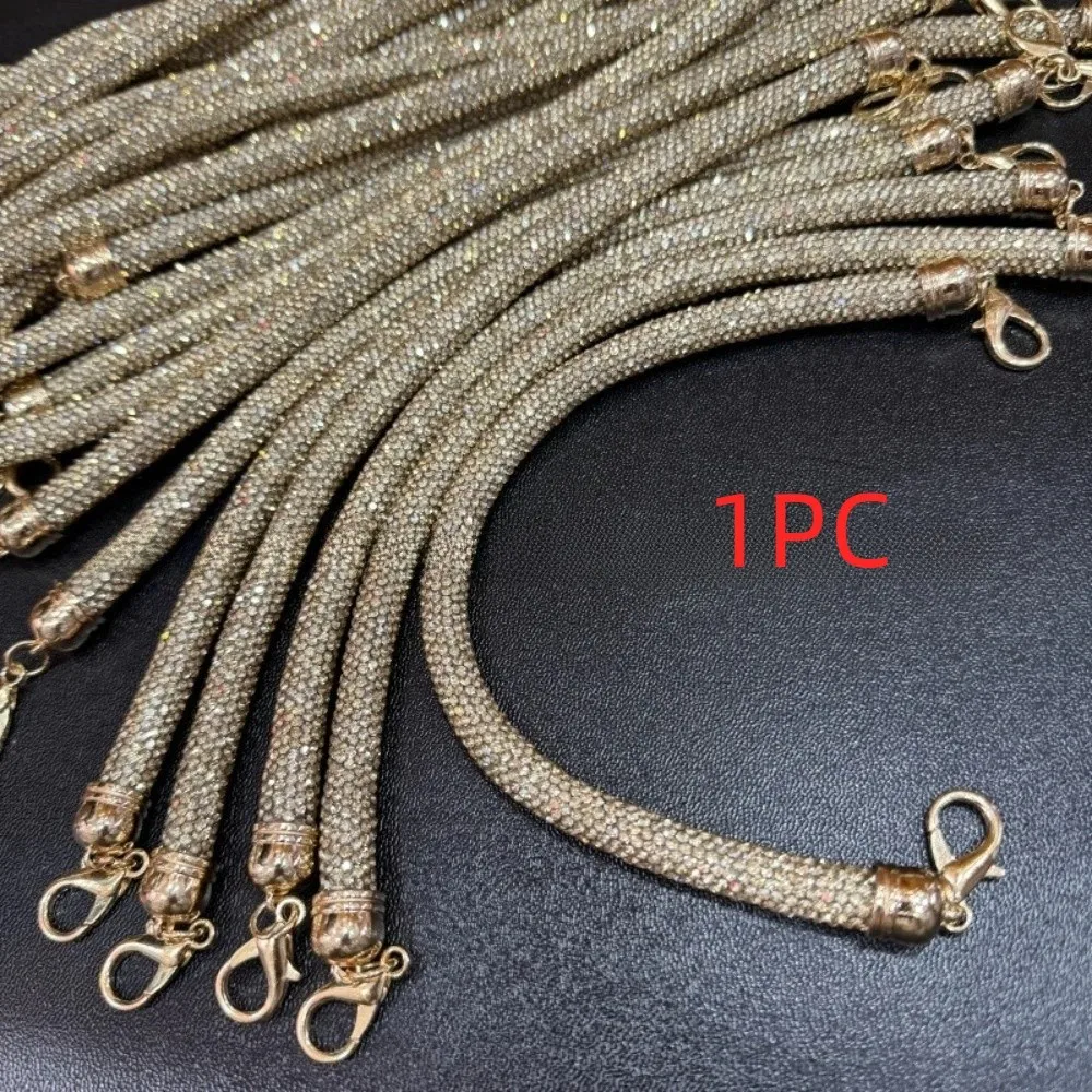 30cm Length Rhinestone Bag Strap Crossbody Design Shoulder Strap DIY Replacement Accessory Chain Handle Decorative Diamond Strap