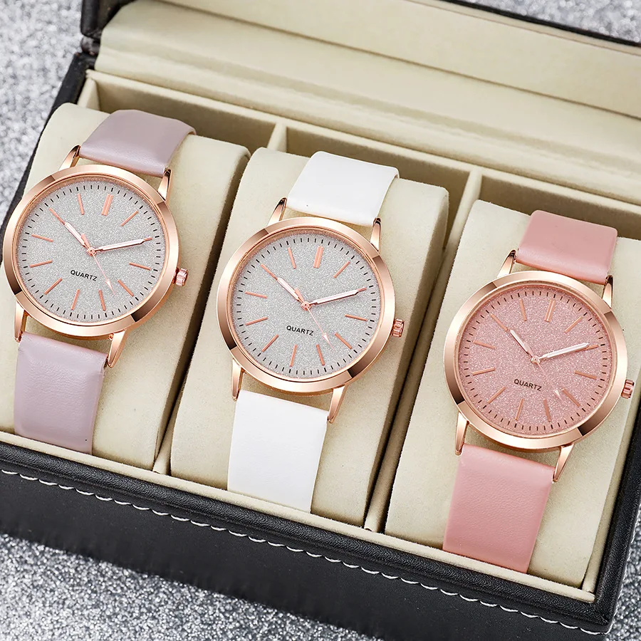 Fashion Ladies' Watch, Starry Sky Women's Watch, Belt, Women's Quartz Watch