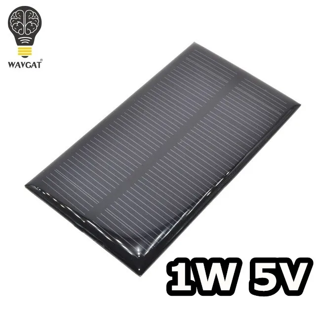 AEAK smart electronics Solar Panel 1W 5V electronic DIY Solar Panel for Cellular Phone Charger Home Light Toy etc Solar Cell