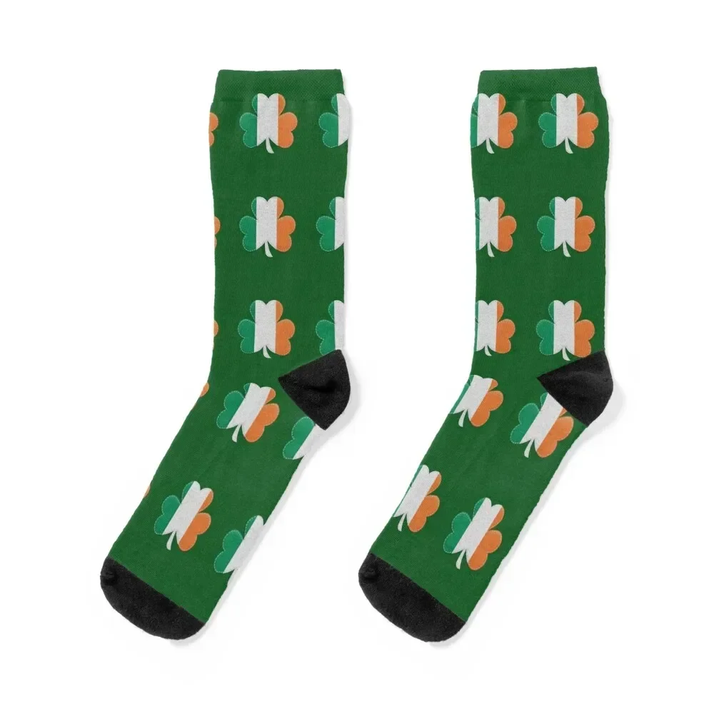 Irish Flag Irish Shamrock Socks Sports winter hip hop Heating sock Men's Socks Luxury Women's