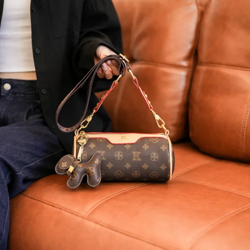 

2025 New Spring-Summer Women's Pillow Bag - Retro Printed, Versatile Shoulder & Messenger, Fashionable