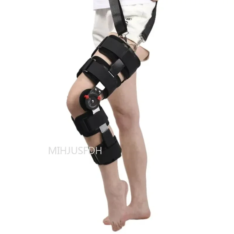 Nuovo modello Stabilizzatore di supporto ortopedico dopo la chirurgia Ginocchiera incernierata regolabile Barella di fissaggio dell'articolazione del ginocchio Assistenza sanitaria