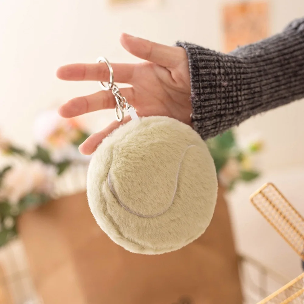 Plush Basketball Plush Toy Keychain Football Volleyball Stuffed Football Plush Keychain Soft Basketball Baseball