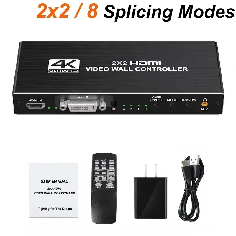4K 3x3 3 6 9 Screen Video Wall Controller 1x3 1x4 2x3 2x2 HDMI 4K 3x3 3 6 9 Screen Video Wall Controller 1x3 1x4 2x3 2x2 HDMI
