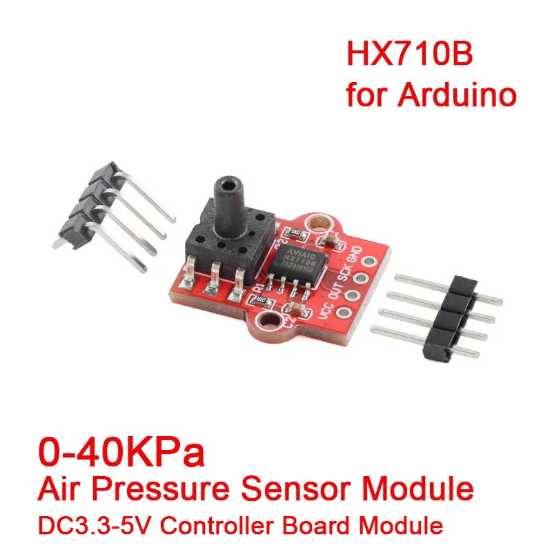 10 Stück/1 Stück HX710B Barometrischer Drucksensor Modul 0-40KPa Wasserstand-Drucksensor Steuerplatine für Arduino DC3.3-5V