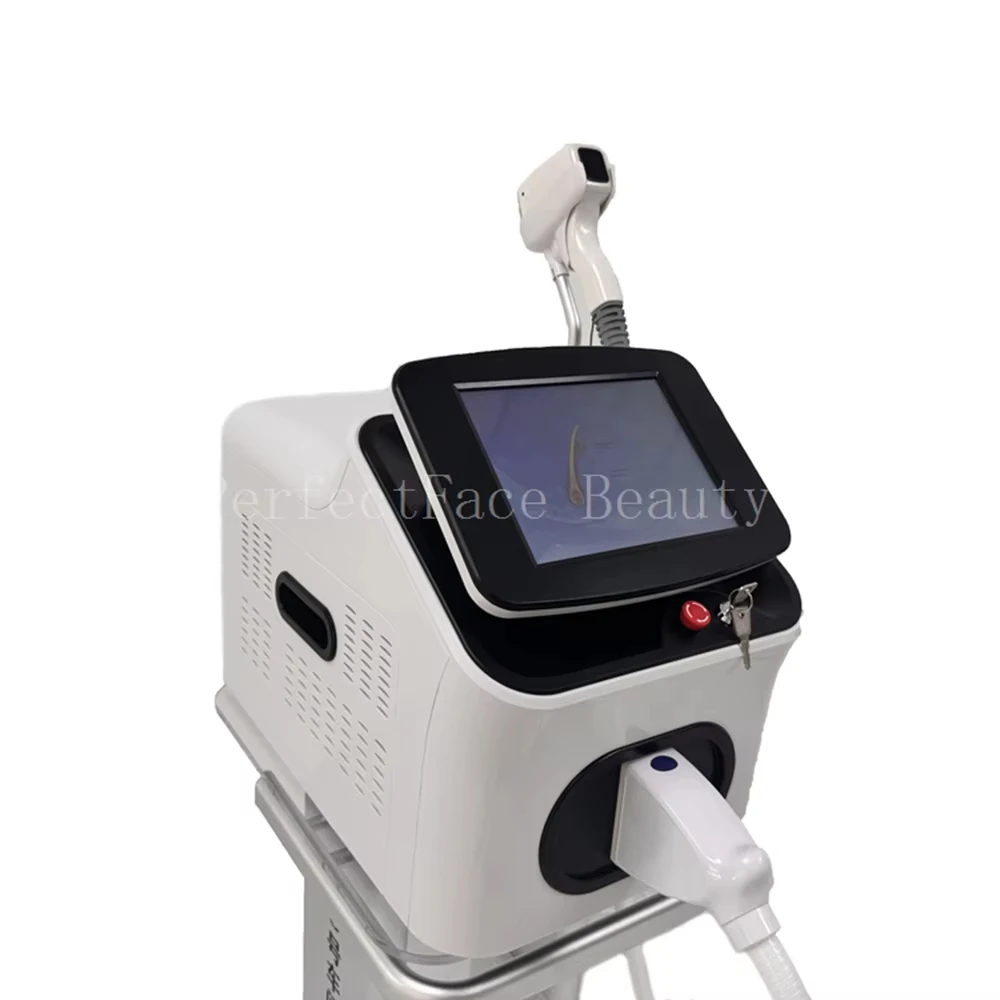 2000W Diode Laser Hair Removal Machine 755 808 1064nm Ice Platinum Titanium Painless Equipment Permanent Pain Free 3 Wavelength