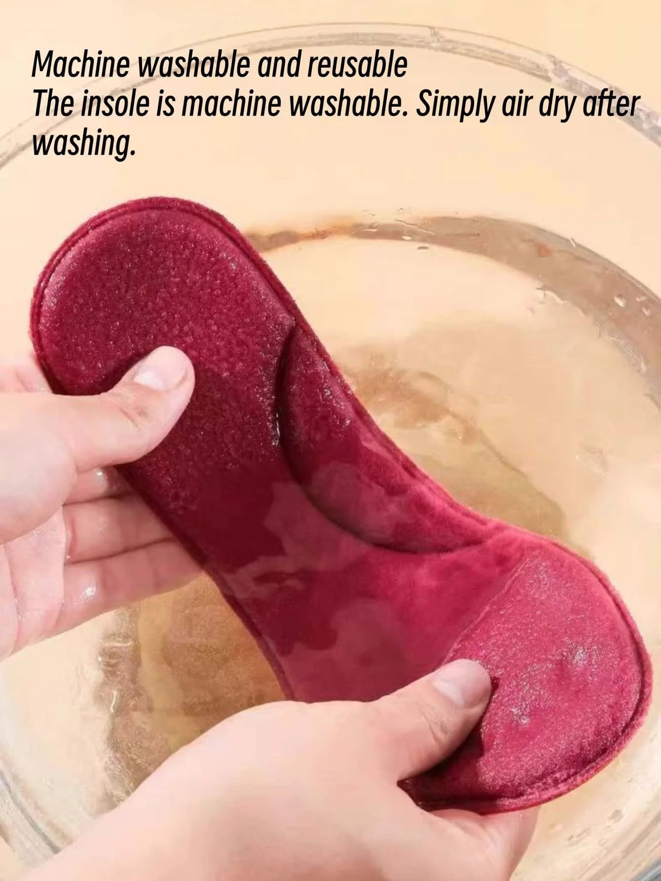 1 Pair of Foot Massage Warm and Thickened Sports Insoles, Self-Heating Constant Temperature Sole Pads, Soft and Comfortable Memory Foam Insoles Suitable for Winter, Washable and Reusable image 3