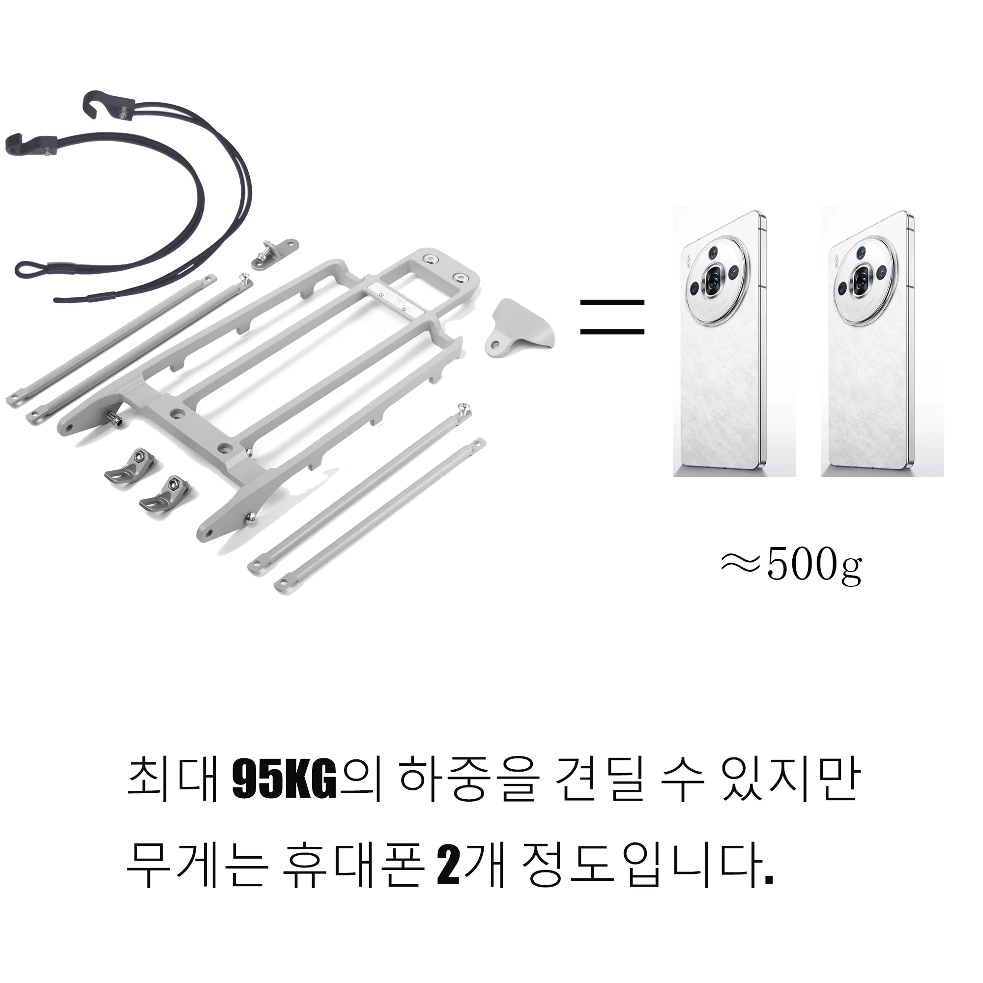 Rack de bagagem em liga de magnésio DC, ultraleve compatível com bicicletas dobráveis Brompton A e C Series