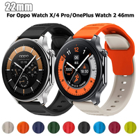 22mm Silicone Band For OPPO Watch X X2 OPPO Watch 4 Pro Sports Bracelet For OnePlus Watch 2 Replacement Strap Correa Accessories