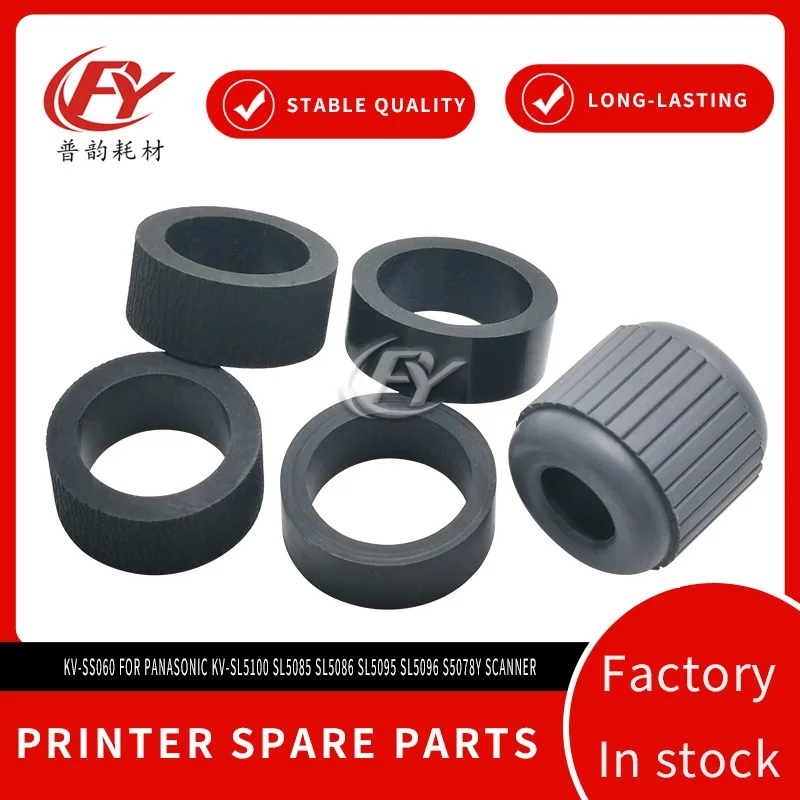 Rubber Feed Roller Tire Sleeves Fits KV-SS060 for Panasonic KV-SL5100 SL5085 SL5086 SL5095 SL5096 S5078Y Scanner