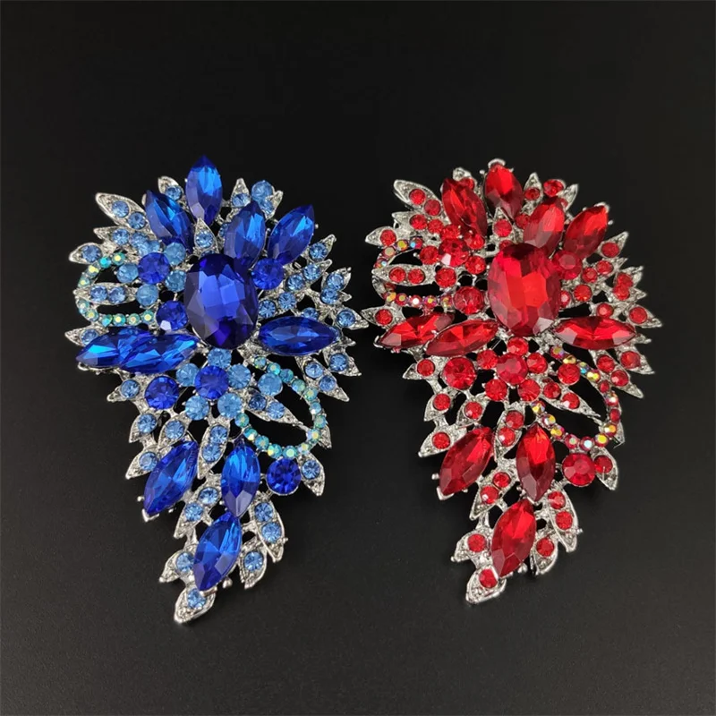 Crystal Trend Brooch Temperament Rhinestone Water Drop Corsage Women\'s Clothing Accessories Gift