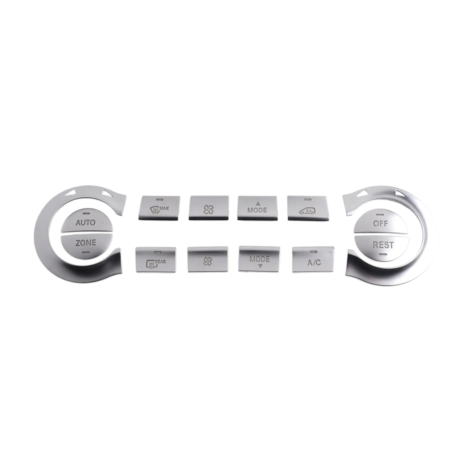 Automotive Styling A C Button Trim Stylish Air Conditioning Trim Hassle-free Installation Process Precise Fit For AC Controls