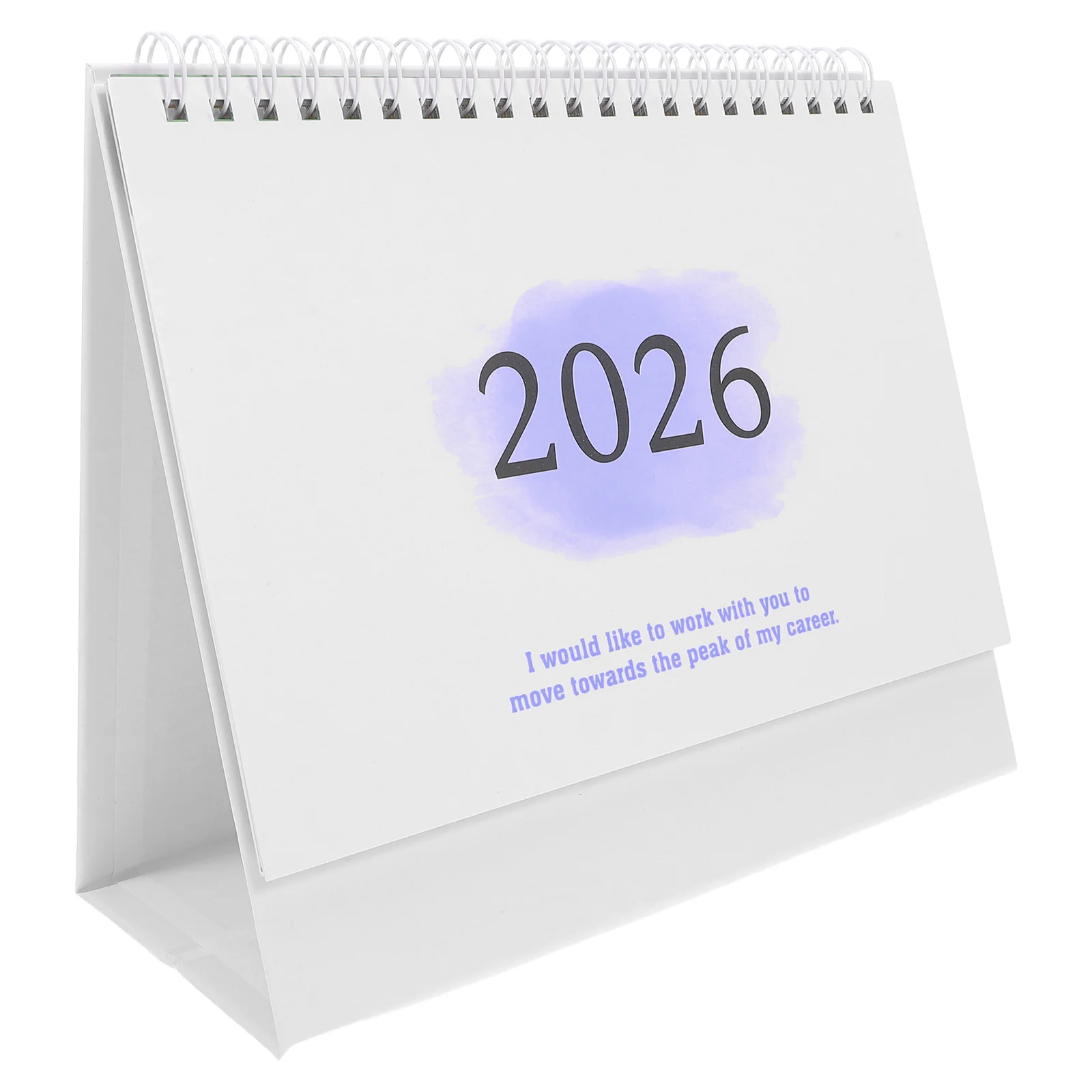 

2026 Desk Calendar Compact Sky-Blue Mini Table Calendar Flip Standing Design For Daily Planning Home Office Organization