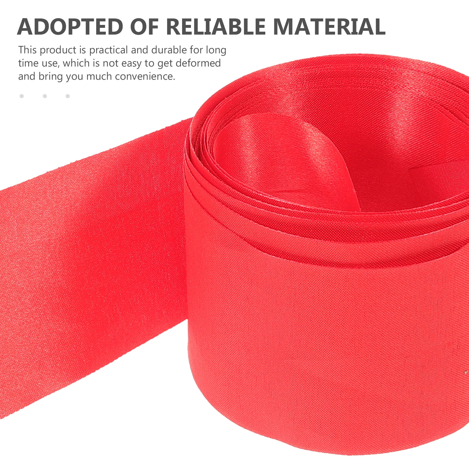 

1 Roll Finish Belt for Running Bright Red Athletics Finish Strap Wear-Resistant Lightweight Race Event Safety Control Rope