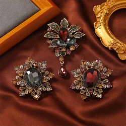 Vintage Flower Tree Brooch For Women Men Exquisite Luxurious Design Palace Style Fashion Brooch Coat Accessories Party Gift