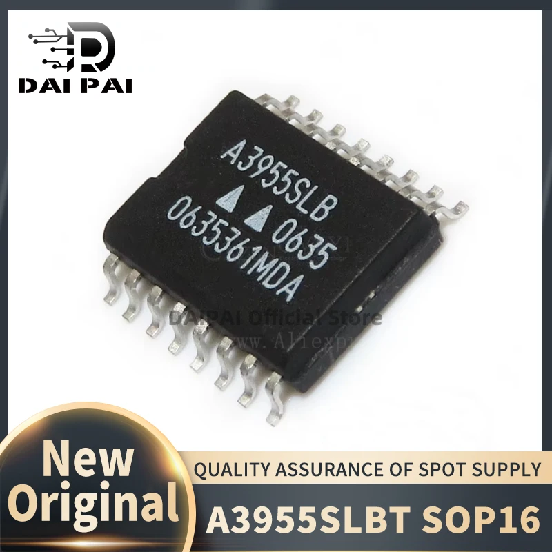 (10Pcs/Lot) 100% New original A3955SLBT A3955SLB A3955 SOP16 Stepper motor driver chip