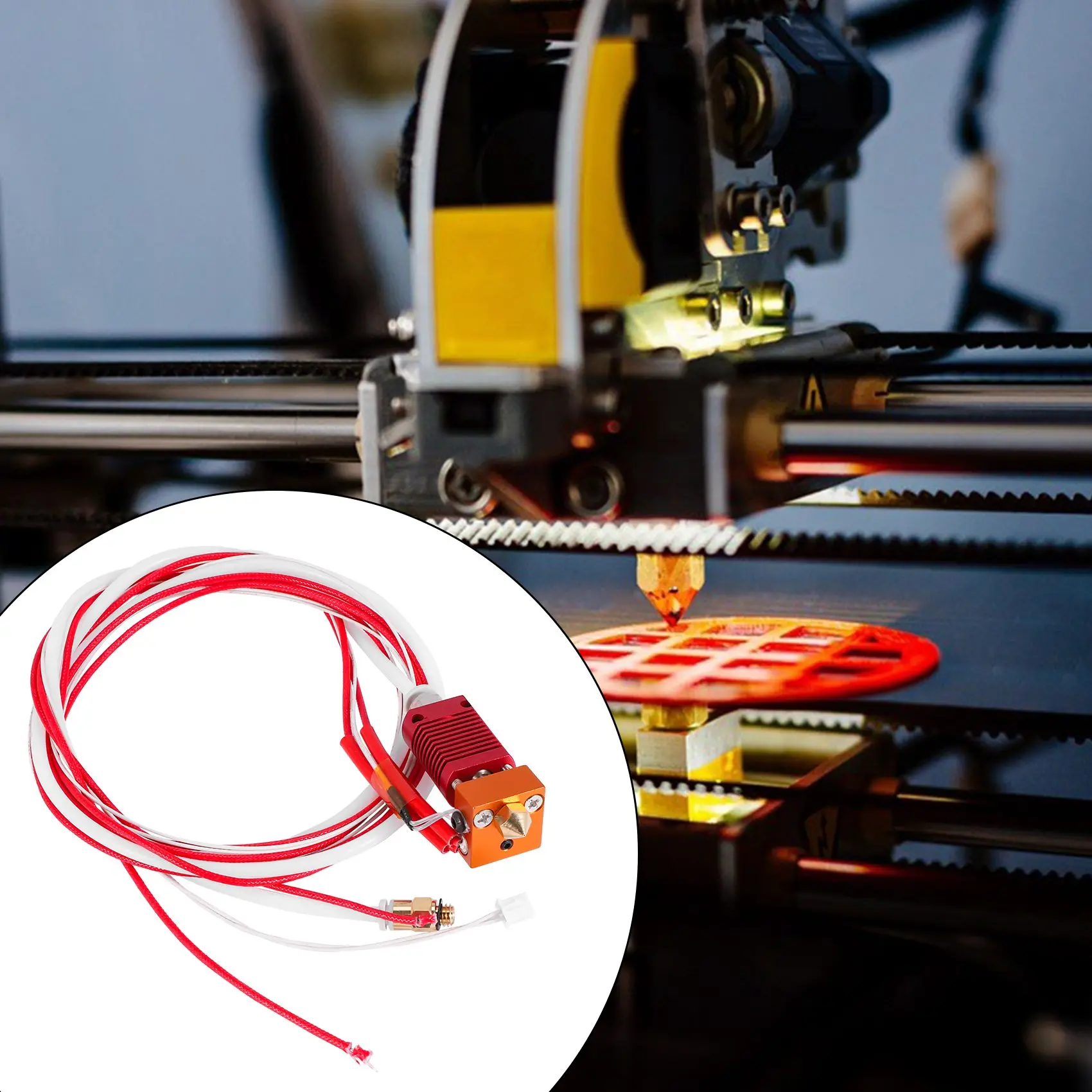 

3D-принтер MK8, комплект Hotend с экструдером, печатающая головка, собранный комплект экструдера Hot End для Ender 3 Ender 3 Pro