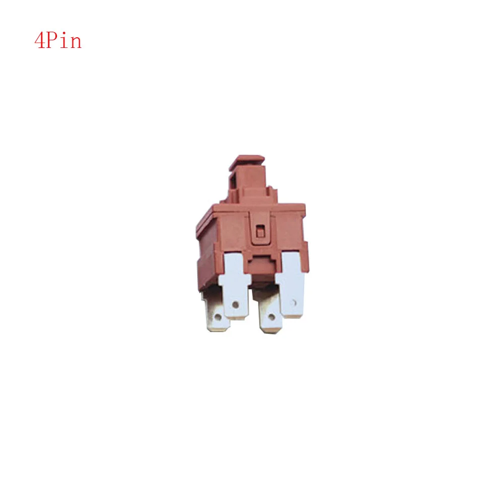 

5pcs Power Switch Push Button KAN-L5 Switch 7.5A 250V AC 4Pin 2pin Water Heater Vacuum Cleaner Special Lock Self-locking