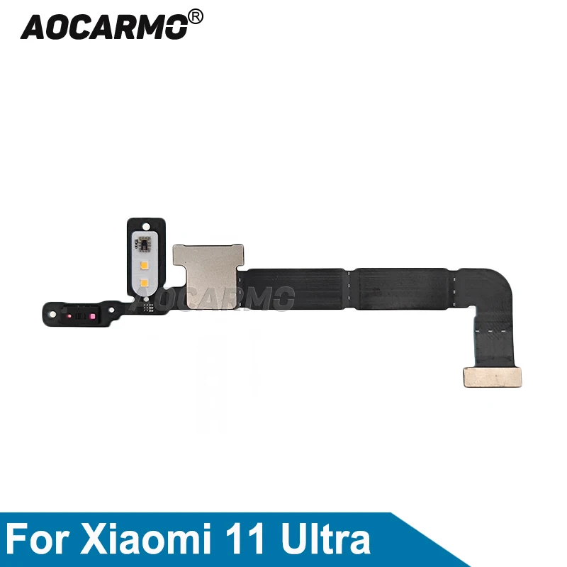 Aocarmo For Xiaomi 11 Ultra 11t Pro Mi 11Pro 11U Flash Light Module Proximity Distance/ Ambient Sensor Flex Cable Replacement