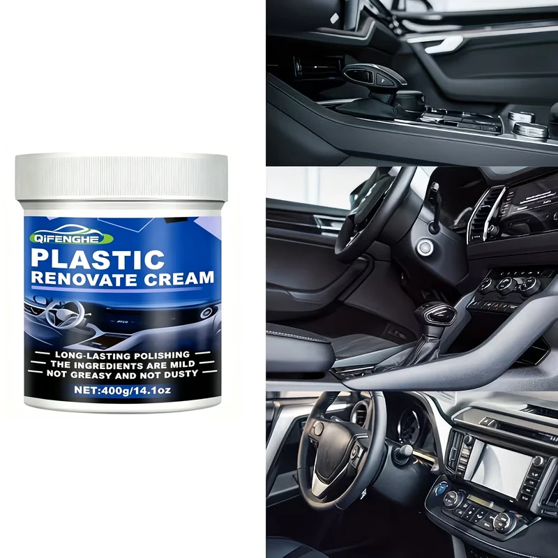 

Auto Interior Plastic Restorer, Restore Shine & Protect from Dirt, Universal for Car Parts