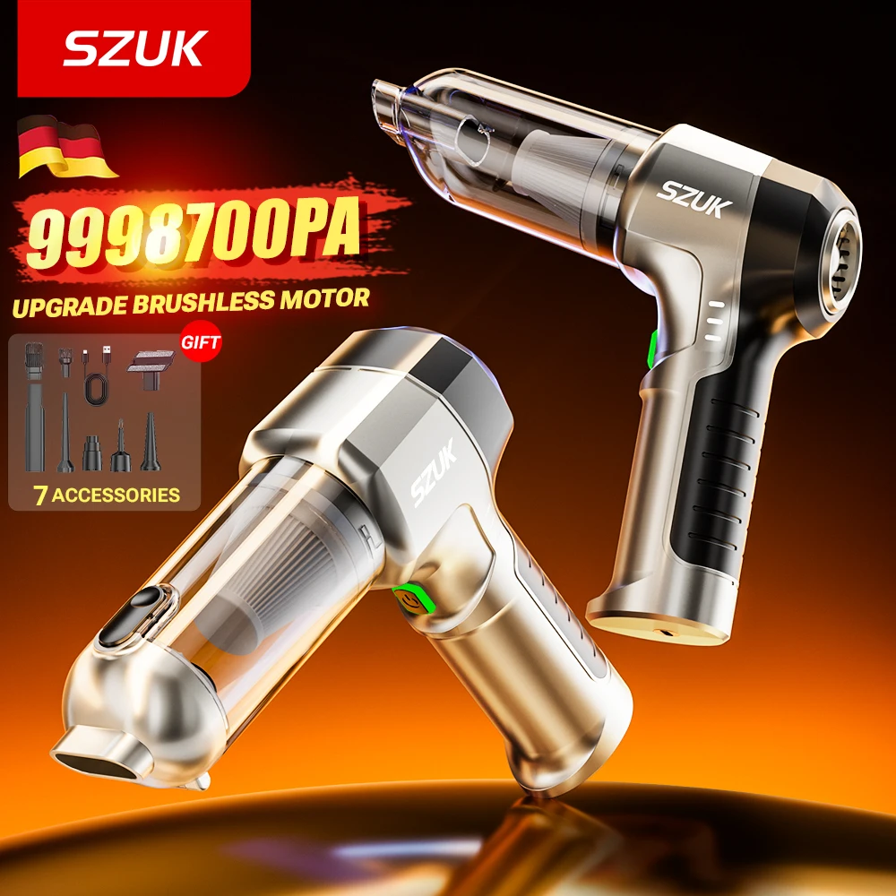 

2025 NEW Car Vacuum Cleaner 9998700PA Powerful Suction Mini Handheld Vacuum Cleaner Type-C Portable Vacuum Cleaner for Car Home