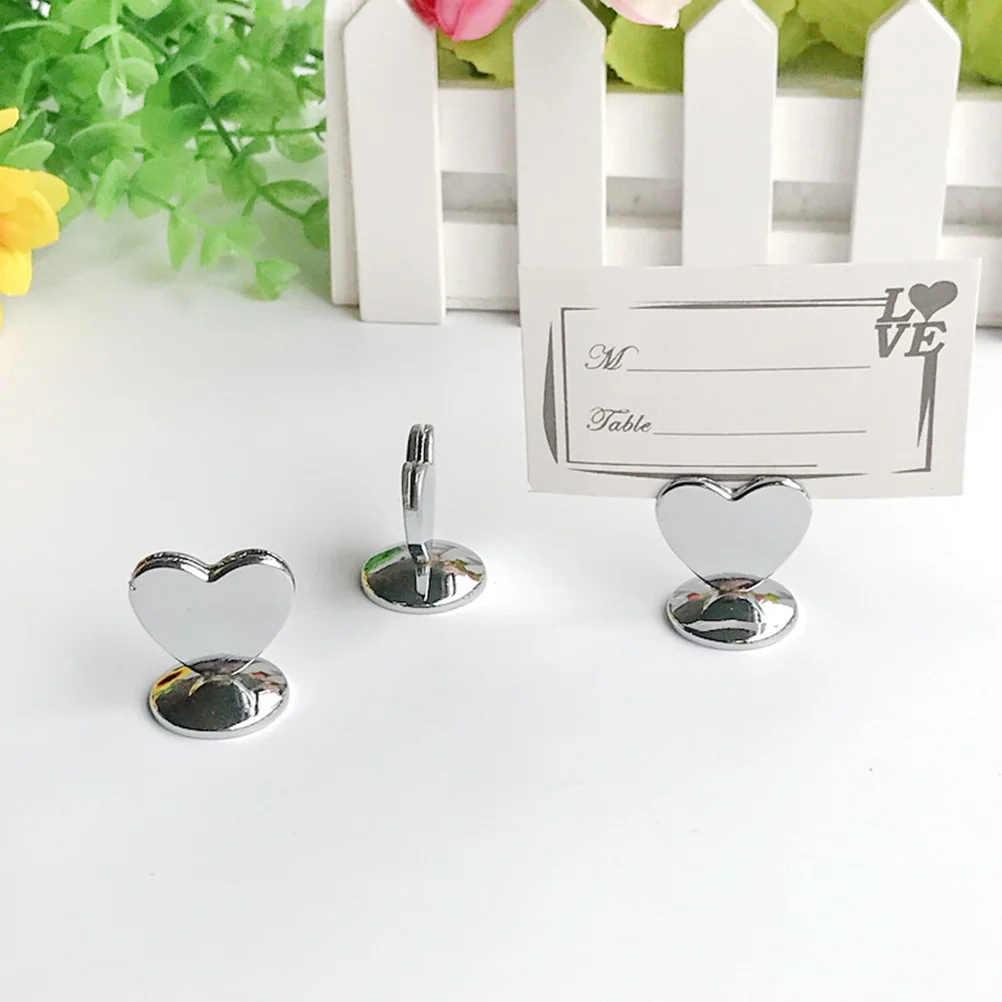 

5pcs Seat Card Holder Elegant Table Memo Clip For Wedding Party Decorations Reusable Note Stand Desktop Organizer Accessory