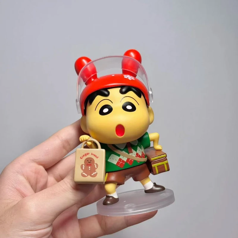 

Anime Christmas Crayon Shin-chan Action Figures Takeout Crayon Shin-chan Christmas Gifts PVC 12CM Model Ornamen Toys Doll Gifts