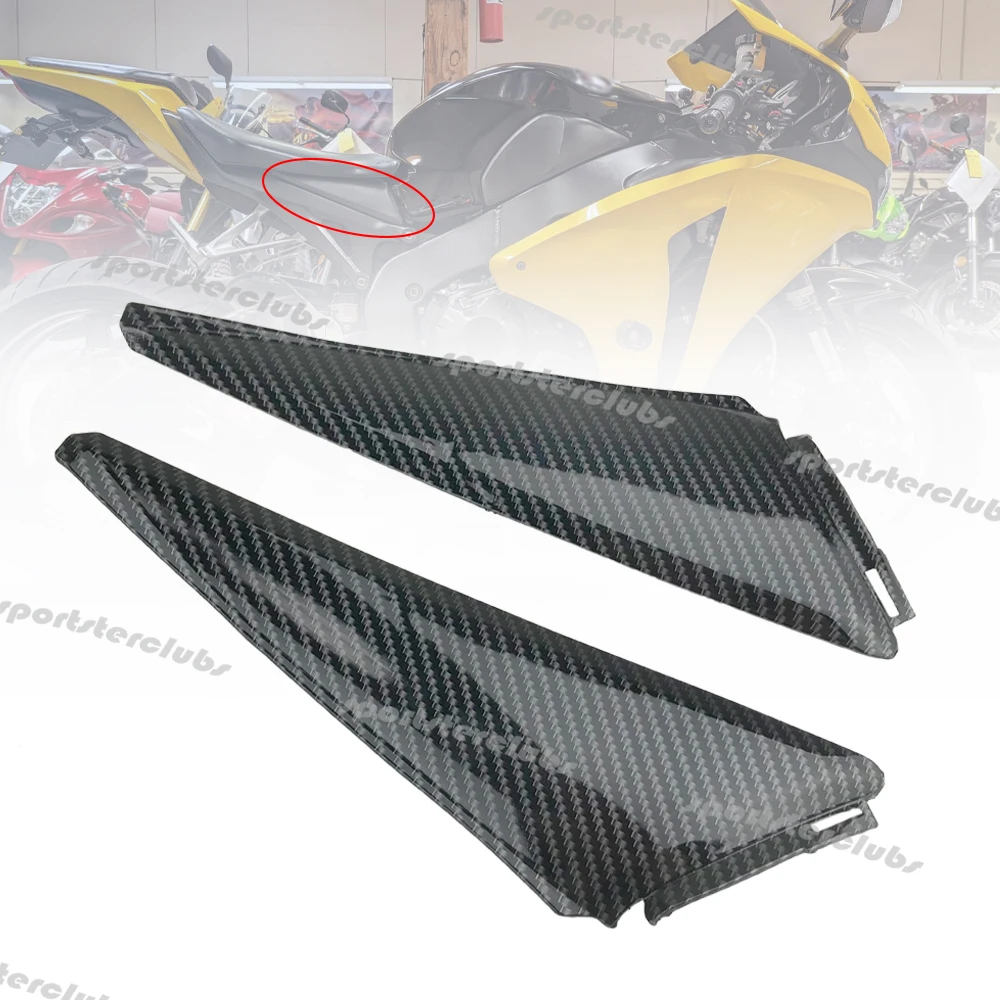 Carbon Fiber Look Side Driver Seat Tank Side Trim Cover Panel Fairing For Honda CBR1000RR CBR 1000 RR 1000RR 2008 2009 2010 2011