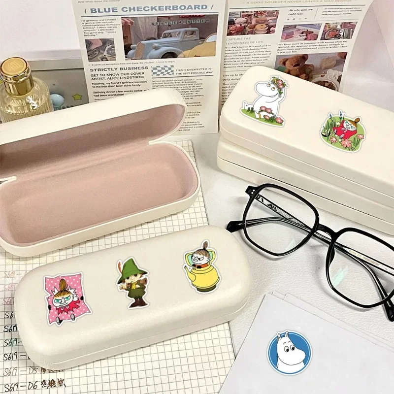 Anime Moomins Series 50pcs Kawaii Sticker Cartoon Character Cute Creativity DIY Stationery Luggage Skateboard Waterproof Sticker view 5