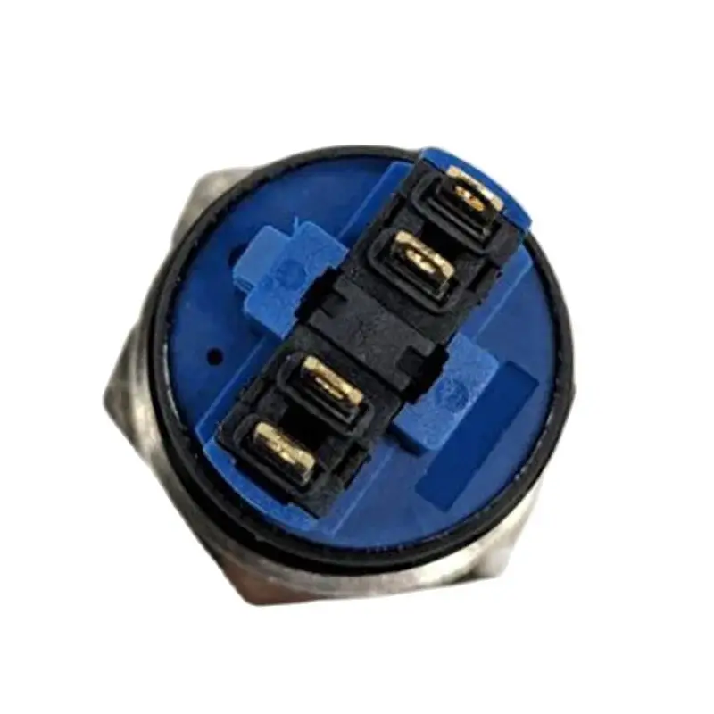 Zusen 22 มม.อลูมิเนียมสีดําออกไซด์ LATCHING Momentary PUSH ปุ่มสวิทช์ (ZS22-11/A)
