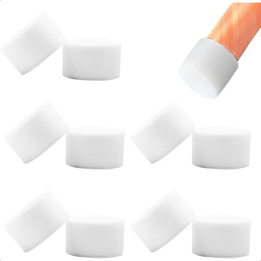 

10 Pcs 11 2 39 mm Round Chair Leg Tips Caps Silicone Rubber Furniture Leg Floor Protectors Reduce Noise Folding Metal Chair Leg