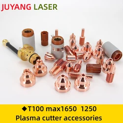 max1650 T100M plasma cutting gun electrode 220037 nozzle 220011 protective cap 220047 shielding cover 220048 torch 128754