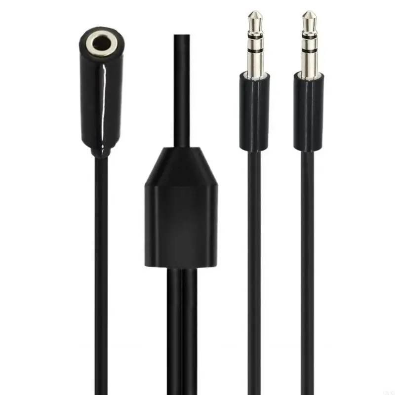 649E extensão áudio 3,5 mm 3.5 Dividir dois alto -falantes para os fones ouvido alto -falantes