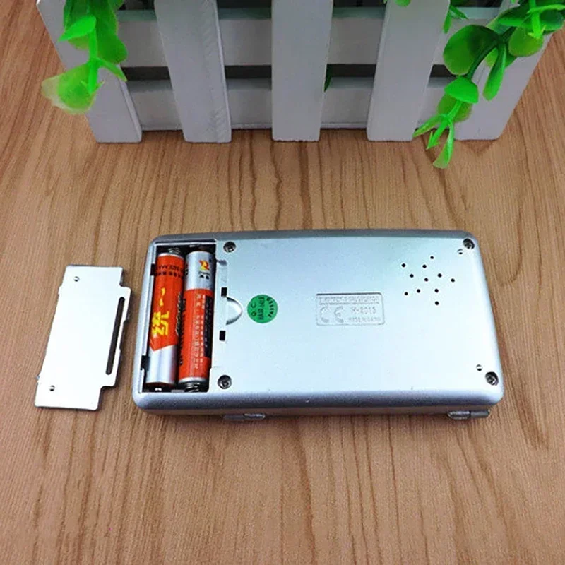 Folding 8 Digit Large LCD Display Calculator, Pocket Handheld Calculators with Voice Report, Time & Calendar Display for Office