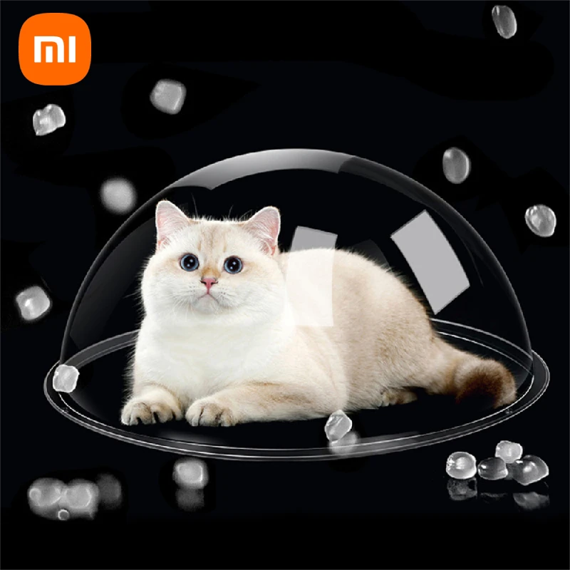 

Xiaomi акриловый домик для кошек, прозрачный купол, домик для кошек, акриловое гнездо, мебель для домашних животных, игрушечная кровать для кошек с защитой от царапин, крытое окно для кошек