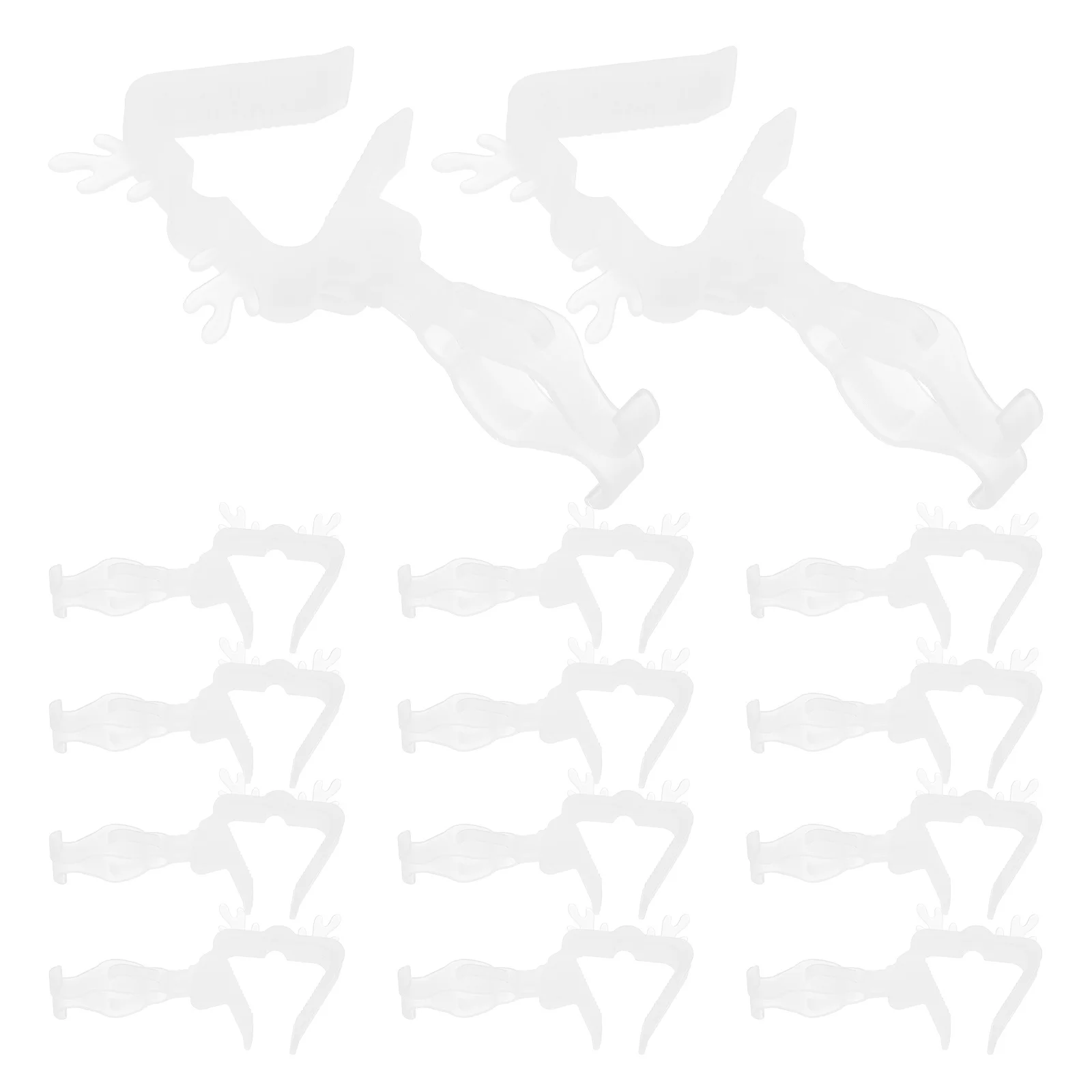 

10Pcs Outdoor String Light Clips Weatherproof Multipurpose Plastic Holders for Patio Roof Holiday Decoration Clip LED Light