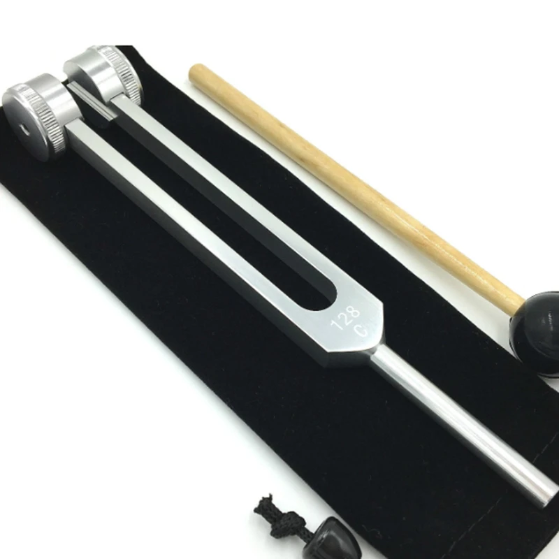 Aluminum Alloy 128Hz Tuning Fork Can Be Used for Ear Picking Gifts, High Quality and Luxury Workmanship