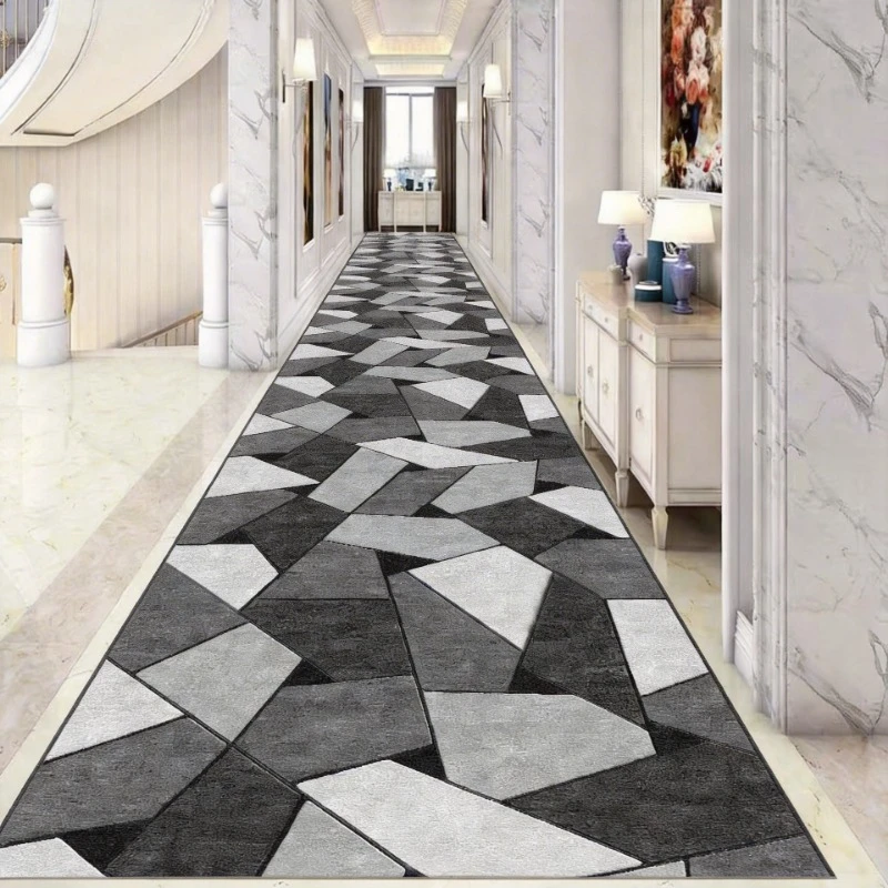 Nordic Geometry Washable Long Corridor Carpet Hallway Living Room Runner Floor Mat Home Decor