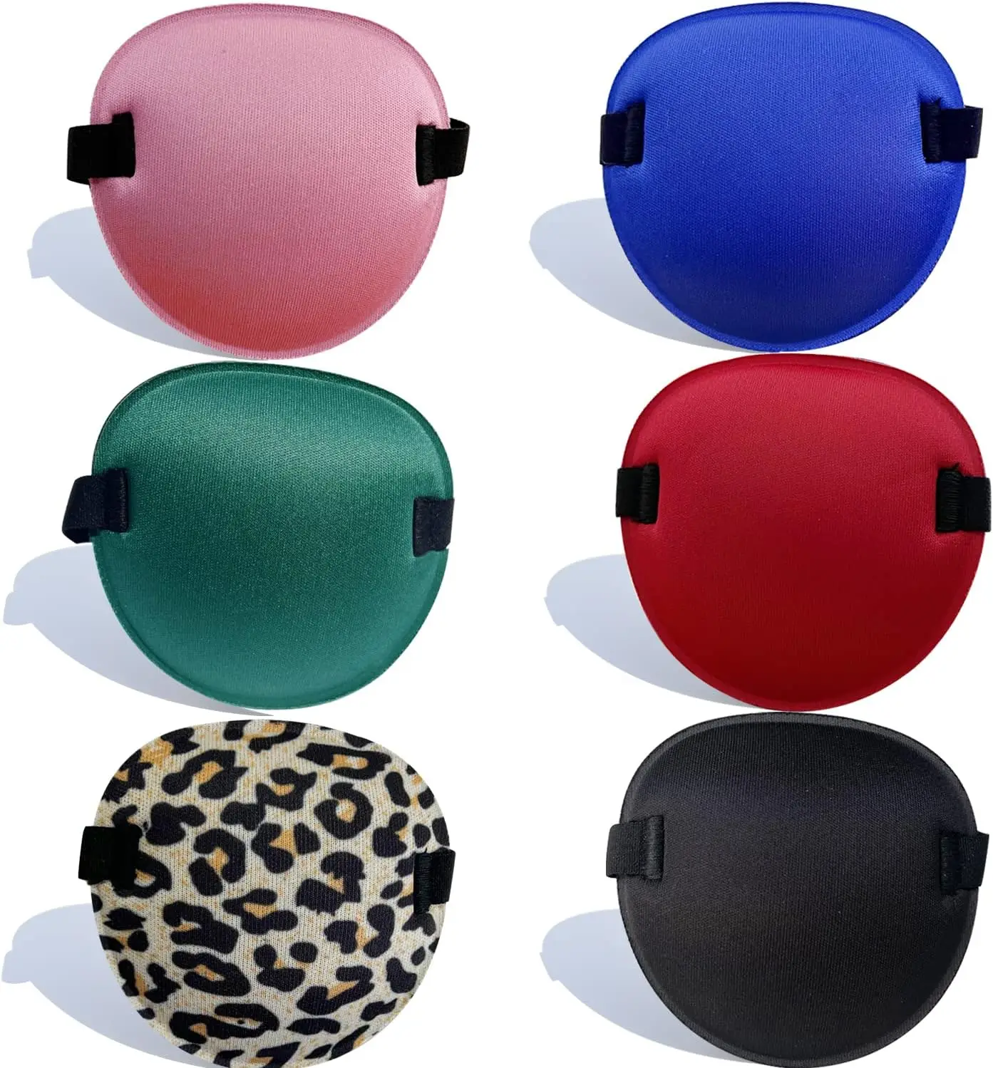 

6PCS Soft Eye Patches for Amblyopia, Adjustable for Adults and Kids in 6 Colors