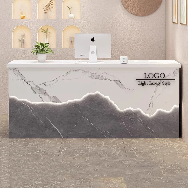 

Nordic Modern Reception Desk Counter Beauty Trendy Nordic Reception Desk Hair Salon Counter Decorations Trendy Office Furniture