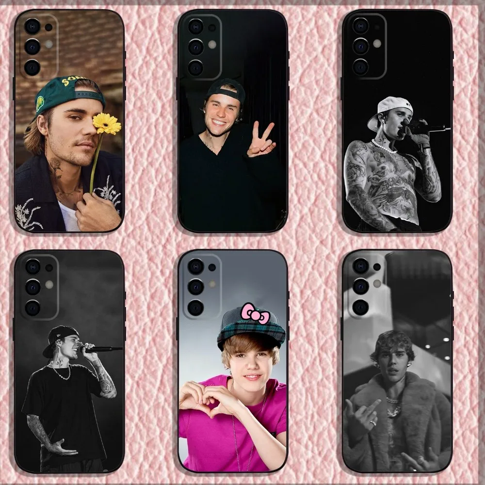 

J-Justin Singer B-Bieber Phone Case For Samsung S24,S21,S22,S23,S30,Ultra,S20,Plus,Fe,Lite,Note,10,9,5G Black Soft Shell