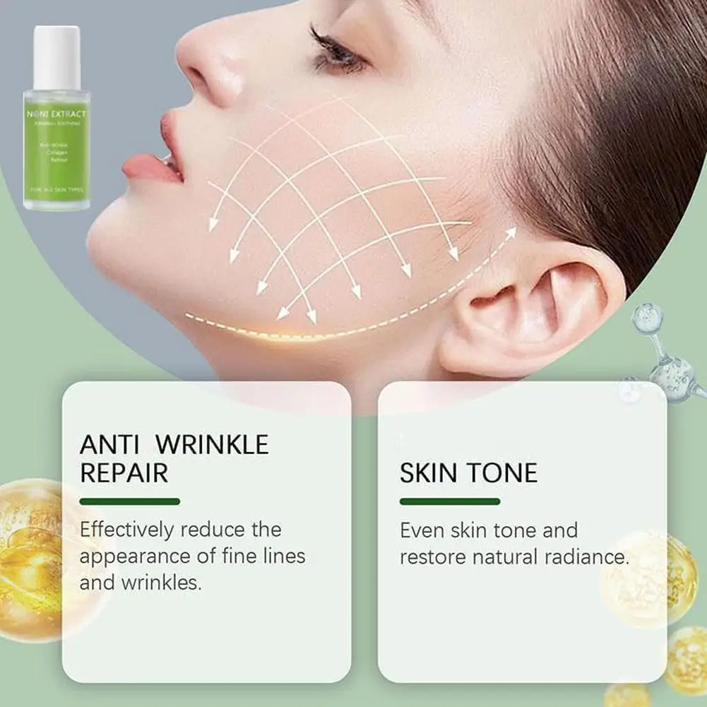 30 مللي نوني الفاكهة مصل الوجه مغذي ترطيب ترطيب تتلاشى الخطوط الدقيقة المضادة للتجاعيد جهاز العناية بالوجه جوهر لجميع أنواع البشرة #5