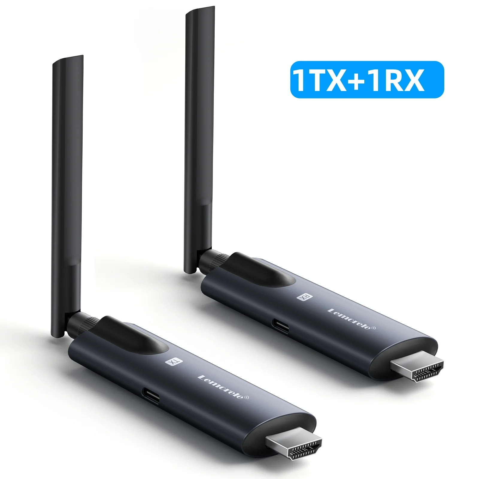 Lemorele 200m draadloze HDMI-zenderontvanger APP-bewaking Plug & Play Extender Kit Videozendontvanger voor pc TV-projector