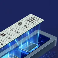 Caja SSD M2 de 1 pieza: protocolo dual NVMe/SATA, USB3.2 Gen2 tipo C de 10 Gbps, con pantalla digital inteligente